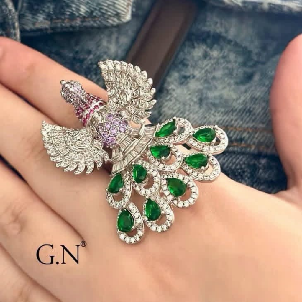 10 خاتم Pink Crystal - الصورة 1